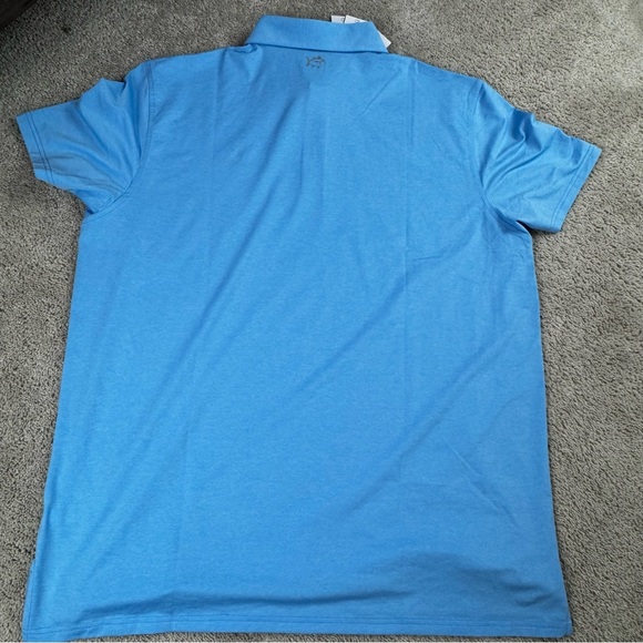 Southern Tide Mens XXL Blue Callawassie Island Brrr Polo Shirt Quick Dry Stretch - Picture 8 of 10